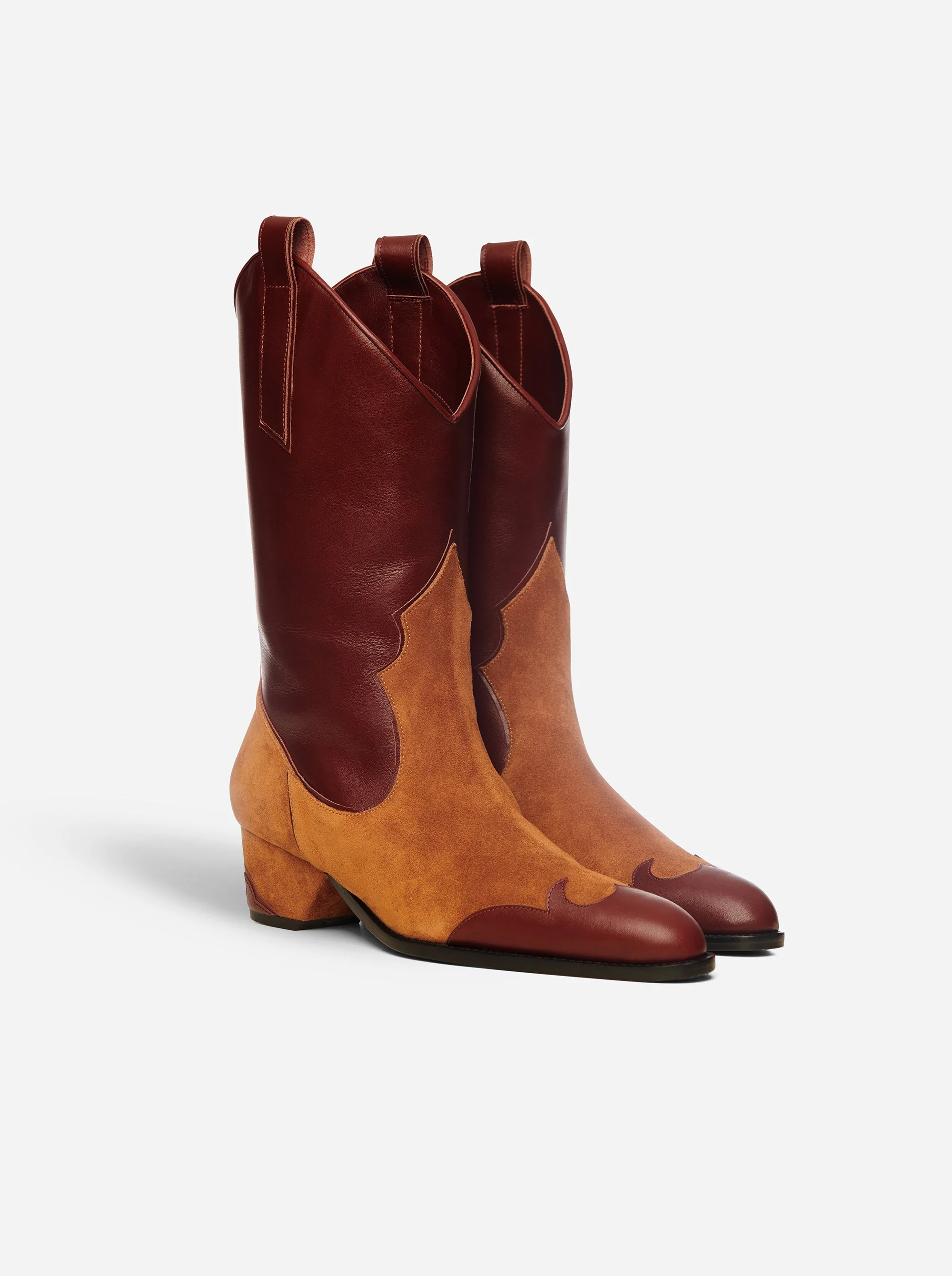 Deniz Boots Reddish Brown Soft & Chestnut Suede - Image 2