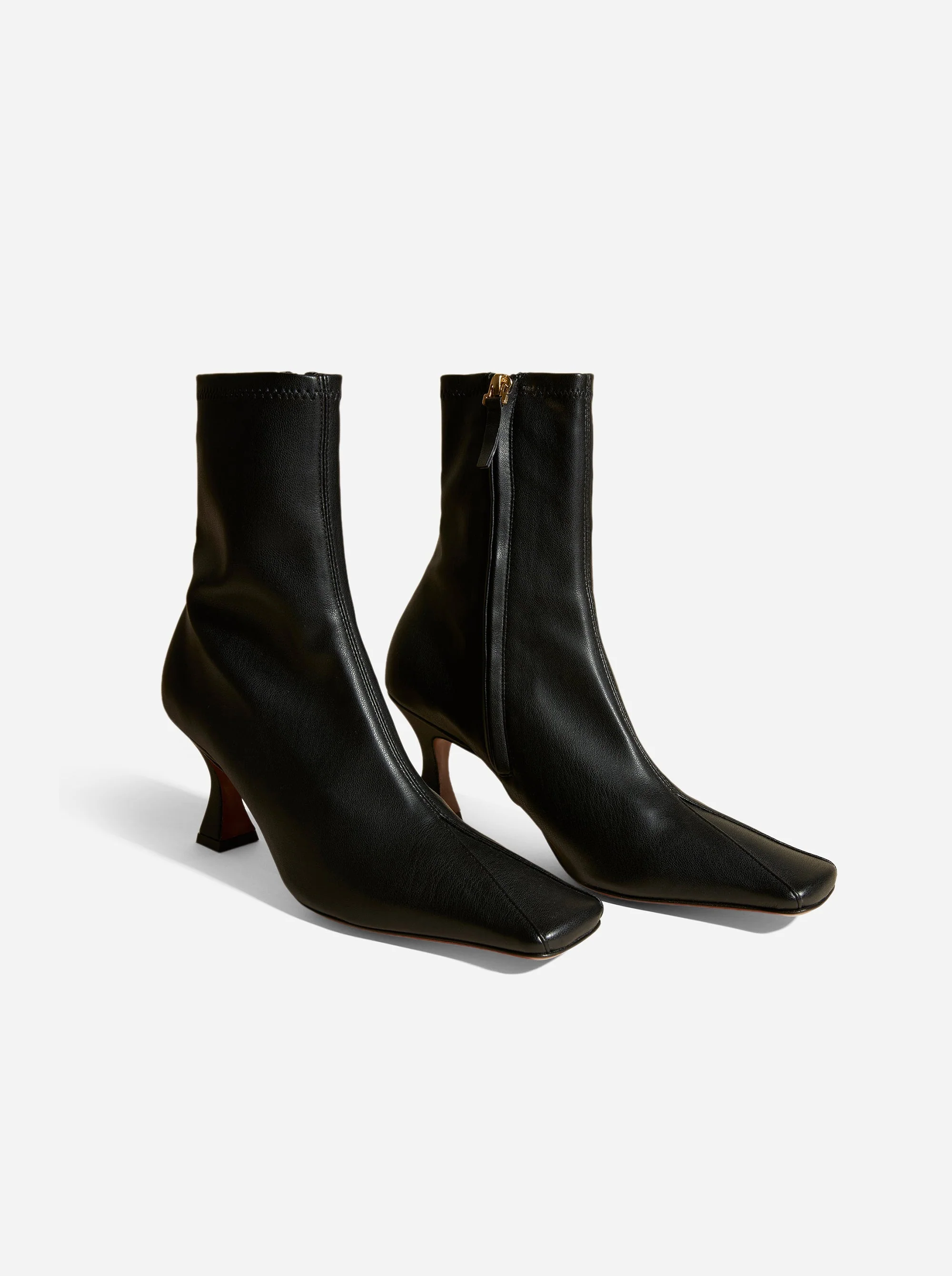 Duck Boots Stretch Vegan Leather Black