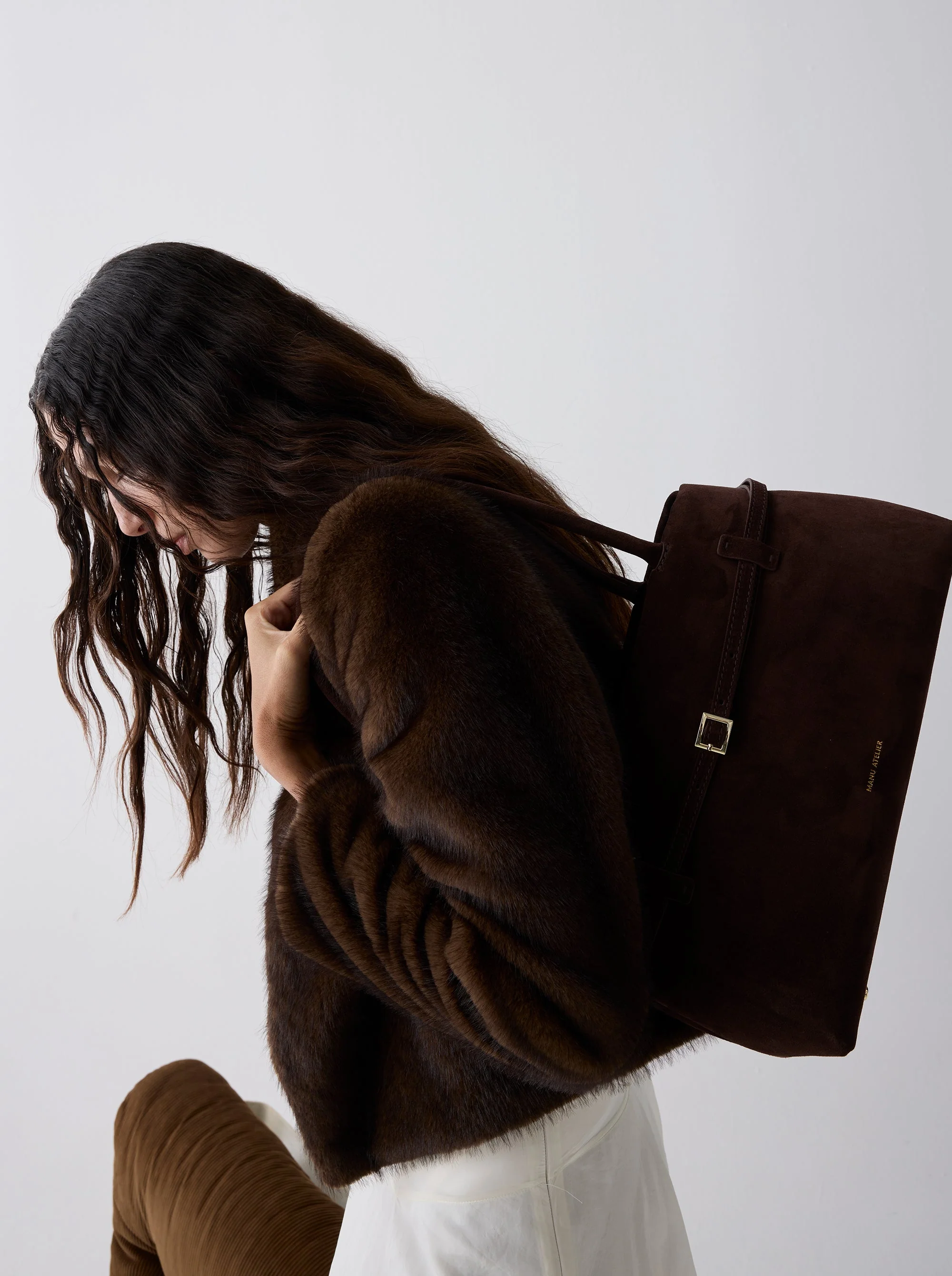 Le Cambon East West Deep Brown Suede - Image 2