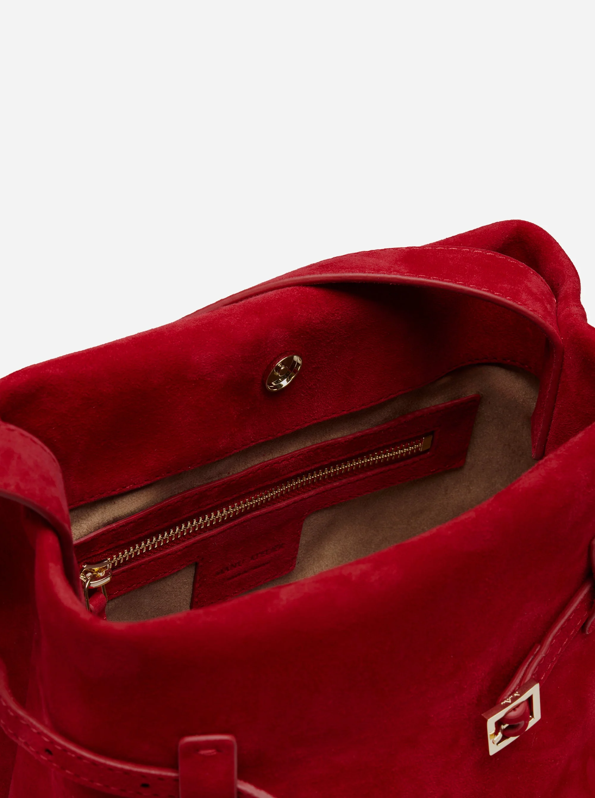 Mini Tote du Jour Red Suede - Image 3